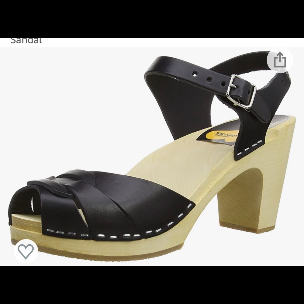 Swedish Hasbeens Peep Toe Super High- EUC!